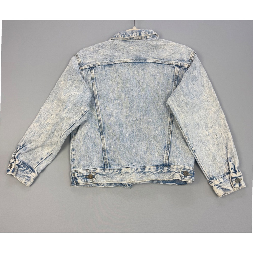 Vintage Georges Marciano for Guess Acid Wash Denim Jacket Size 14 Made in USA - Picture 2 of 16